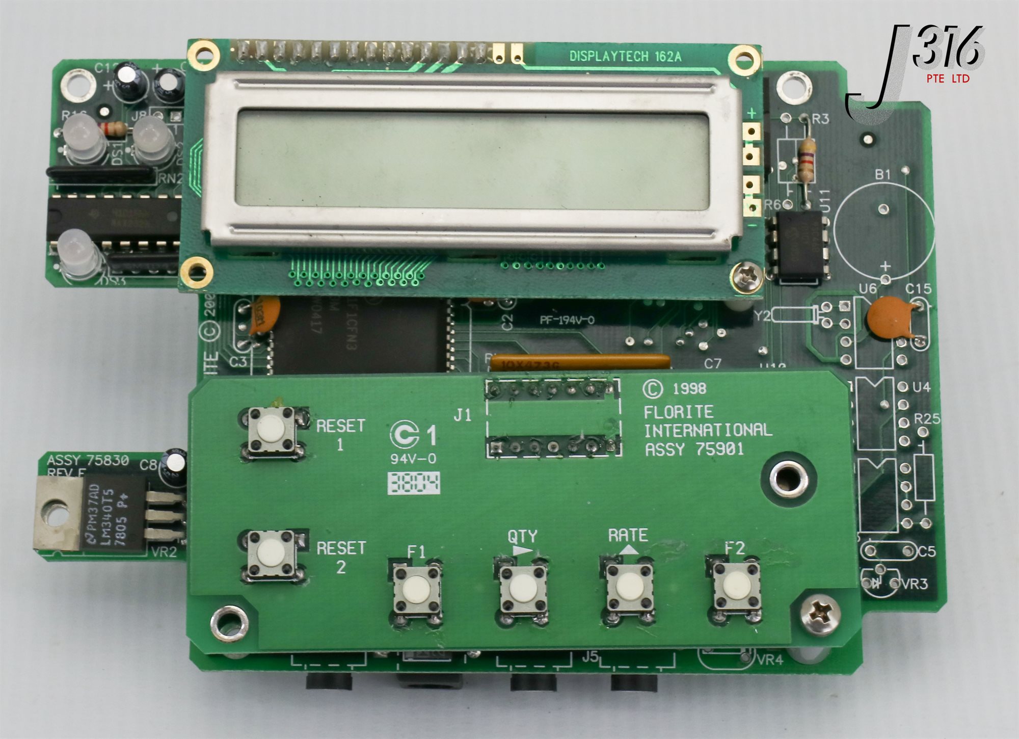 20304 FLORITE EMBEDDED CONTROLLER, PCB 75901, 75830 & DISPLAYTECH